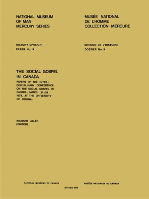 cover image of Social gospel in Canada